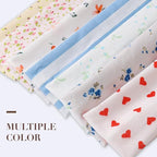 9 Pack Floral Headbands for Women Non Slip - Elastic Cotton Fabric - Sweat Absorption - Soft Cloth Cute Hair Bands for Women's Hair, Stretchy Sports Headbands for Workout Yoga Gym - H