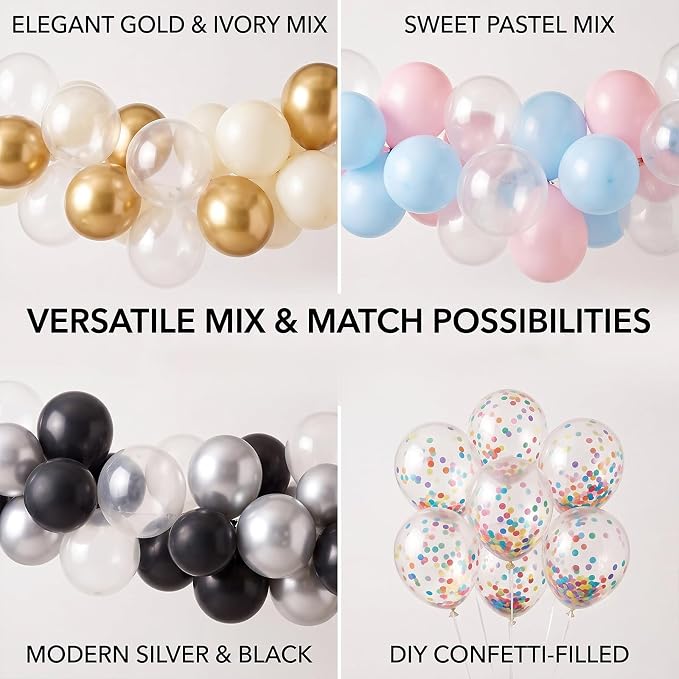 100pcs 5 Inch Small Clear Balloons Garland Arch Gap Fillers | 5” Mini - Image 4