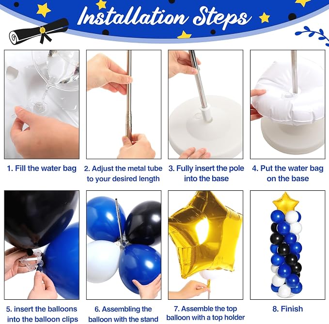 2 Sets of Balloon Column Stand Kit - Image 3