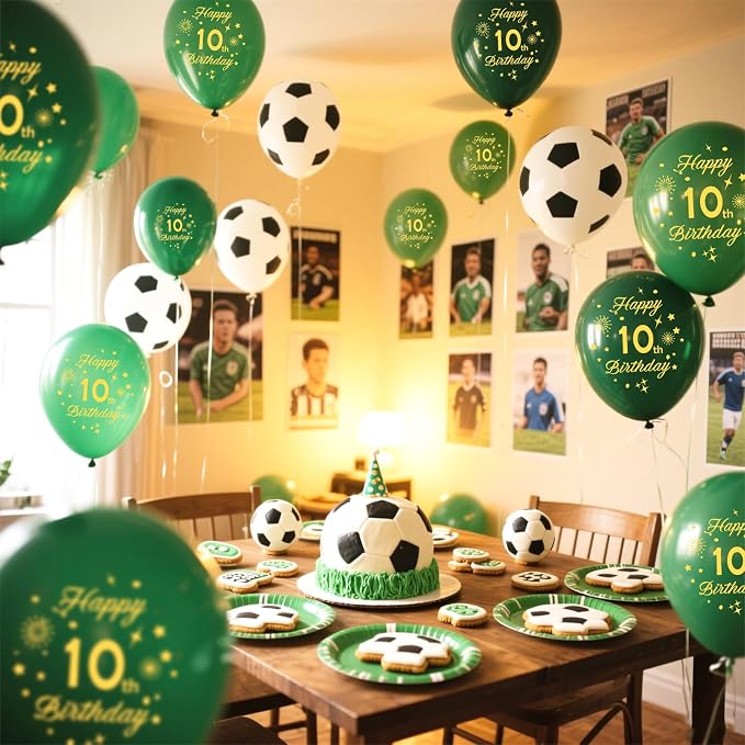 Soccer Balloons 7th Birthday Decorations - Image 4