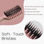 Curly Hair Brush,Curl Defining Brush for Effortlessly Defined Curls & Waves,Vented Hair Brush for Wet & Dry Hair,Women and Men,Reduces Frizz (Beige) ASIN B0FB93H4MR
