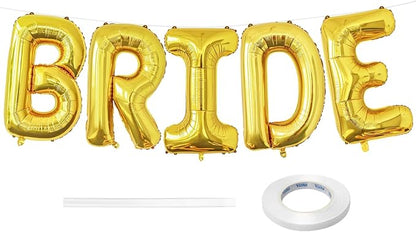 BRIDE Balloons Bachelorette, 40 Inch Foil Mylar, Helium-fillable, by BBPOOL