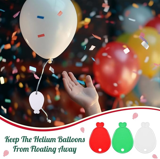 Lenwen 80 Pcs Balloon Weights Plastic Colorful Weights - Image 4