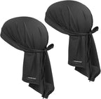 Bandanas Skull Caps for Men, Women Breathable Neck Gaiters, Sweat Wicking Do Rags Head Wraps, Helmet Liner Durag