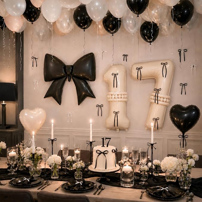 40 Inch Beige 17 Number Balloon - Image 7