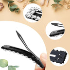 Rhinestone and Crystal Hair Clips 2-Pack, Sparkly Barrettes & Elegant Bling Accessories for Women & Girls(Set21)