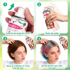 Christmas White Hair Spray Color Temporary Hair Color Spray for Kids Women Men, Washable Temporary White Hair Dye Paint, Hair Color Wax for Halloween Cosplay Festival Party Costume Makeup DIY, 4.06 oz