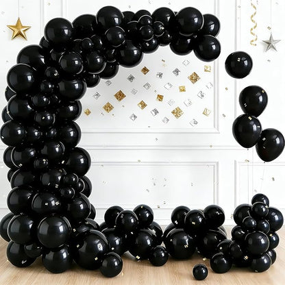 LOLStar Black Balloons, 12 inch Latex Round Balloon | Baby Shower, Graduation - Image 3