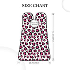 Non-Stick Beard Shaving Bib, Hair Catcher Apron with Suction Cups, Waterproof Grooming Tool for Men Husband, Pink Cheetah Animal Skin Leopard Print Shave Bib