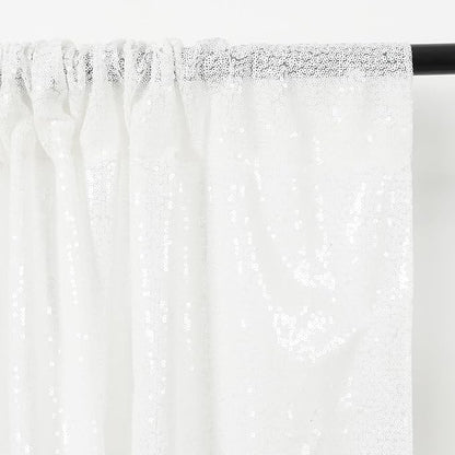 Eternal Beauty White 3mm Sequin Backdrop 8x10 Ft - Image 9