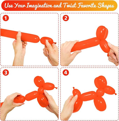 100Pcs Color 260 Balloons, Long Balloon - Image 4
