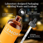 SU JUABA Lemon Essential Oil 4 Fl Oz, 100% Pure Natural for Cleaning, Diffuser, Skin Care, Aromatherapy- 118ML
