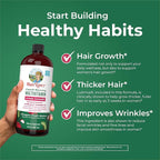 MaryRuth's Liquid Multivitamin+Hair Growth | Clinically Tested for Thicker Hair & Facial Wrinkles in Women | Biotin 10000mcg | Lustriva Hair Growth Supplement | Skin Care | Age 18+ | 30 Fl Oz