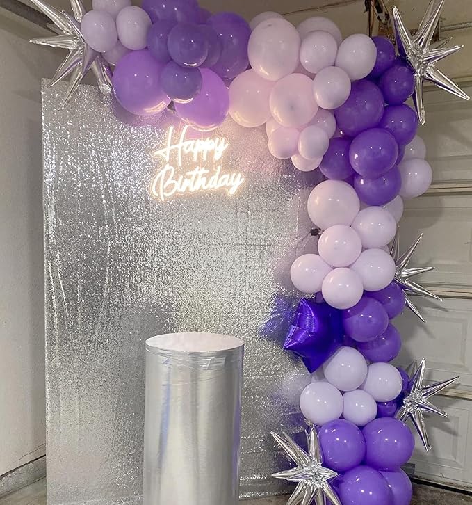 ShinyBeauty Photobooth Background Choice-4FTx7FT-Silver-Sequin backdrops - Image 3