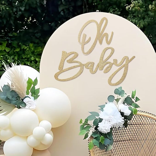 'Oh Baby' Sign for Backdrop by MASTRON