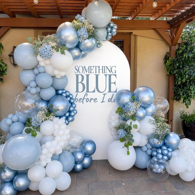 Dusty Blue Balloons - Image 4