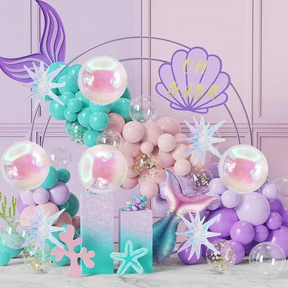 TONIFUL 8Pcs 22Inch Iridescent Large 4D Giant Round and Star Balloons Explosion - Image 3