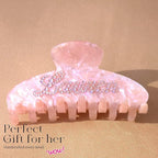 Personalized Colorful Name Hair Claw Clips for Women,Custom Hair Clips with Diamond,Cute Hair Accessories 4",Handmade Rhinestones Hair Clamp Gifts for Mom,Bride,Wife,Bridesmaid,Couples(Pink Sugar)