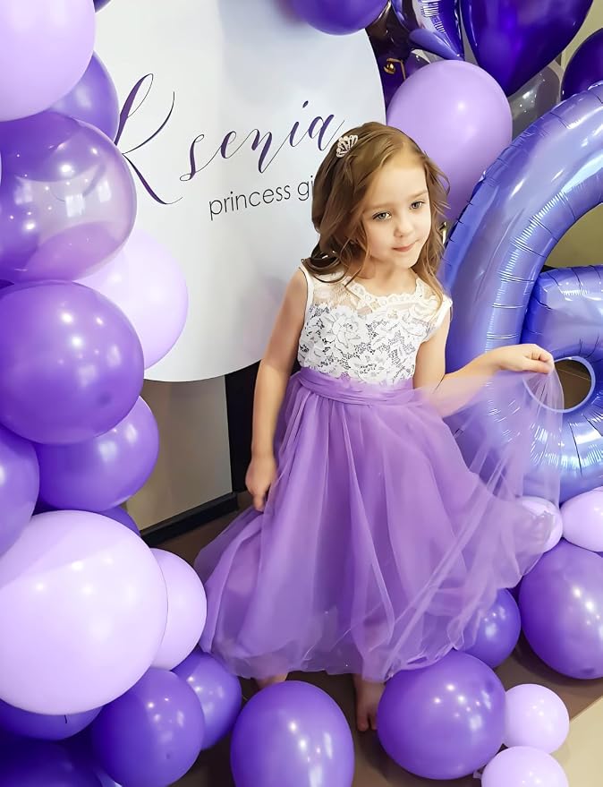 Purple Balloons Garland Arch Kit, - Image 4