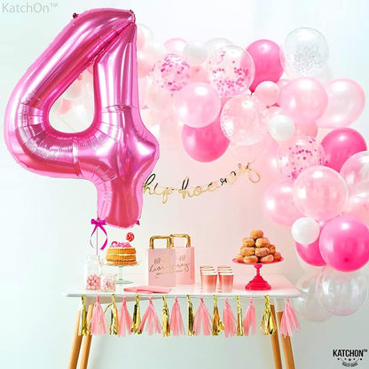 KatchOn Hot Pink 4 Balloon Number - Image 8