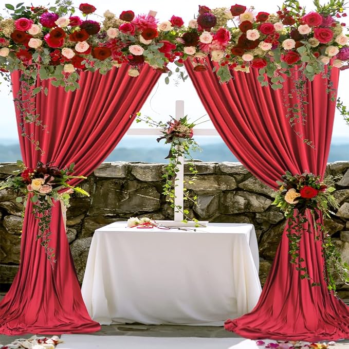AK TRADING CO. 10 feet x 10 feet Polyester Backdrop Drapes Curtains Panels - Image 6