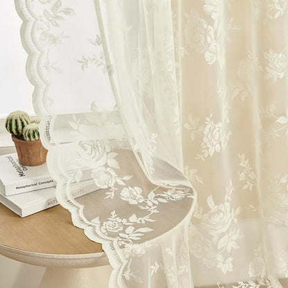 SEEKRIGHT Vintage Lace Curtains by SEEKRIGHTHomeDecor