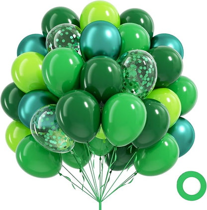 60pcs Green Balloons 12inch by Leraqertra