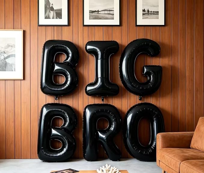 40 Inch Black Letter A Foil Balloon, Large Jumbo Mylar Helium Alphabet Balloon - Image 5