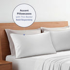 Kickoff Viscose Bamboo Pillowcase, Queen, Set of 2, 100% Organic Hidden Zippered Viscose Bamboo Pillow Case Queen Size, Cooling Pillow Cover for Hot Sleepers (20"x30", Dove Grey)
