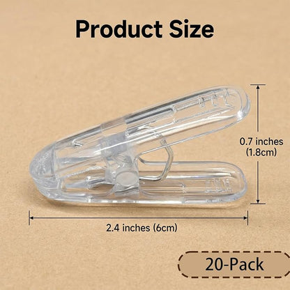 20 Pack Clips Plastic Spring Clamps 2.4 Inch Heavy Duty Clip - Image 2