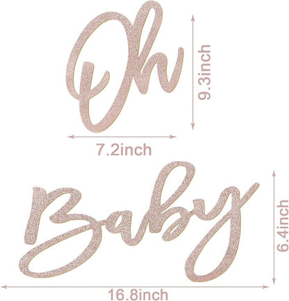 Oh Baby Sign for Baby Shower Backdrop - Image 2