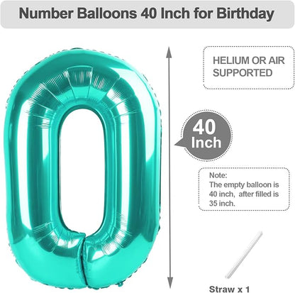 9 Balloon Number 40 Inch for Yellow Birthday Party Decorations | Mix & Match - Image 5