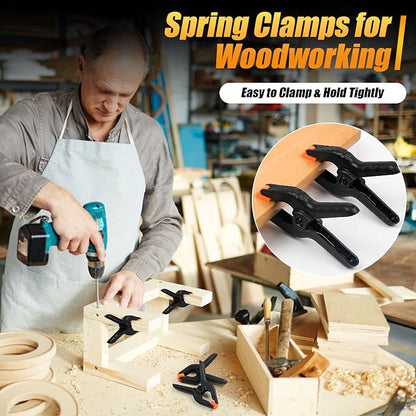 RELBRO Spring Clamps, 3 Sizes Plastic Clips, Heavy Duty, 4.5 Inch, 3.5 Inch - Image 3