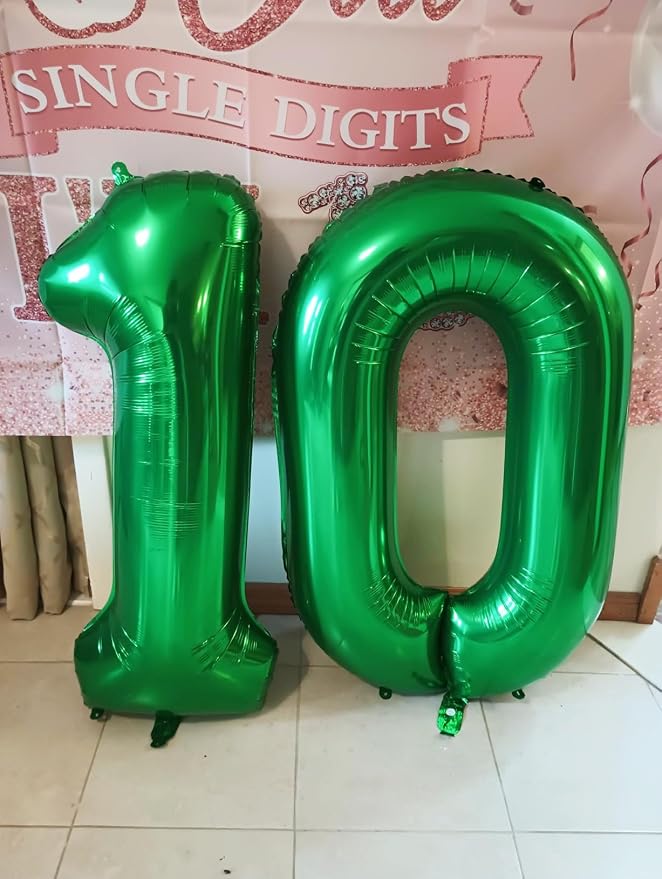 Number 16 Balloon 40Inch for 16 Year Old Birthday Decorations, Dark Green | - Image 5