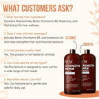 DEL SUR Hair Strengthening Shampoo and Conditioner Set | 16 fl oz Each | with Camellia Japonica, Niacinamide, Provitamin B5 & Biotin | Repair & Hydration for Dry, Weak Hair