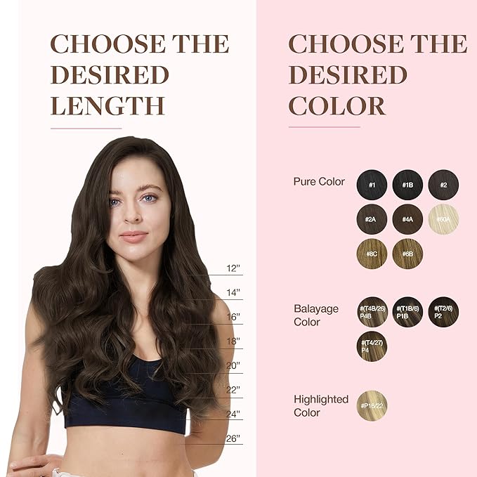 GOO GOO Clip in Hair Extensions Real Human Hair, Remy Human Hair Extensions Clip ins for Women, Natural Human Hair, 22inch 150g 9Pcs, 2A Light Brown