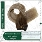 RUNATURE U Tip Extensions Human Hair Natural Black U Tip Fusion Hair Extensions Real Human Hair Pre Bonded Black Utip Keratin Hair 14 Inch 50 Strands 0.8g/s 40gram