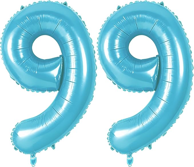 Number 99 Balloons for 99th Birthday Party Decorations, 0-100 Large No.99 by Joycard