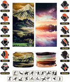 Headband Neck Gaiter Head Wrap Headwear Face Mask Magic Scarf Bandana for Men and Women