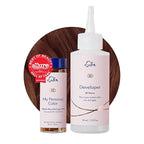 eSalon Permanent Hair Color & Hair Dye Complete Kit - Medium Brown Red Copper - Personal Colorist Kit for Up To 100% Gray Coverage for All Hair Types - Professional-Grade Ammonia-Free Hair Dye