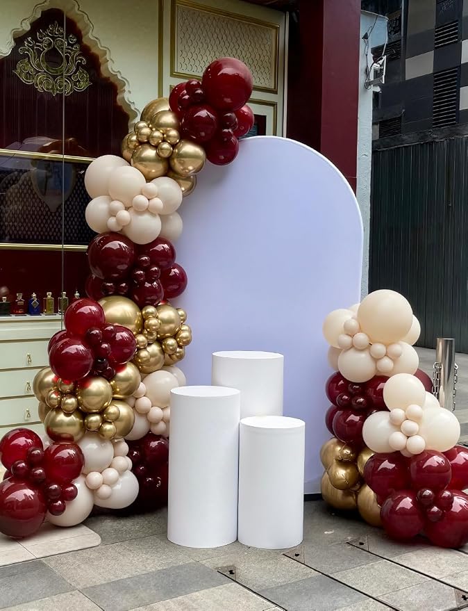 Burgundy Balloon Garland Arch Kit - Image 2
