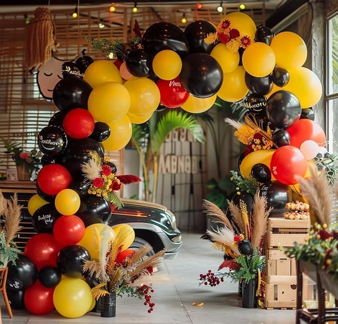 Yellow Balloon Different Sizes Latex Double Stuffed Matte Yellow Balloon - Image 6