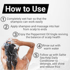 Saltie Hydrating Shampoo - Deep Moisture - Repairs and Bonds Dry Damage - Adds Shine - Reduces Frizz -No Sulfates, Parabens, Gluten, and Phthalates - No Artificial Color - Peppermint Leaf Oil