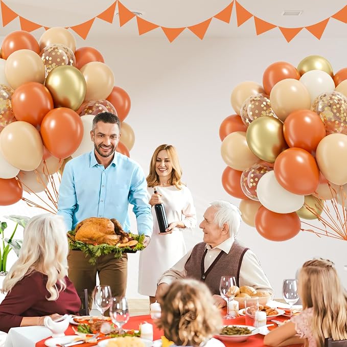 60pcs 12inch Fall Balloons Thanksgiving Balloons - Image 6