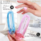 RC ROCHE 6 Pcs Flat Claw Hair Clips for Women Alligator French Barrette Long Thick Hair Duckbill Curved No Slip Grip Lay Flat Side Slide Firm Classic Styling, Medium Transparent Multicolor