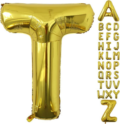 Letter Balloons Gold Party Balloon by United-UnicornsParty