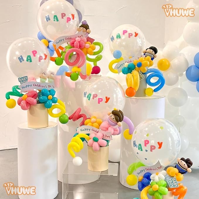 260 Balloons Multicolor, Thickened 100 Pack Long Balloons Twisting Skinny Magic - Image 6