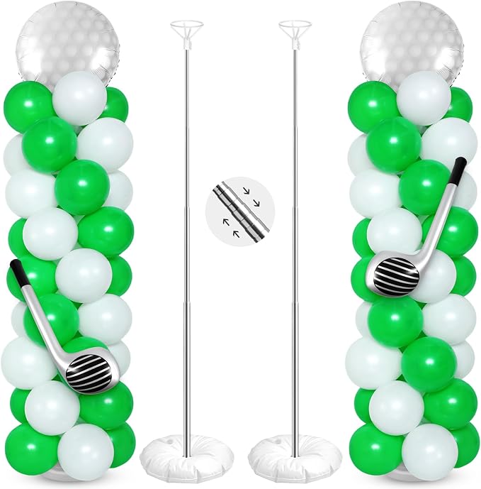 Soulchen 2 Set Golf Hole in One Balloon Column Stand Kit by Soulchen
