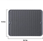 Heat Mat for Curling Iron, Oversize Silicone Resistant Mat for Hair Tools, Hot Pad for Hair Straightener, Flat Irons and Hot Hair Styling Tools Home Travel Gym Salon (15.7" x 11.8")