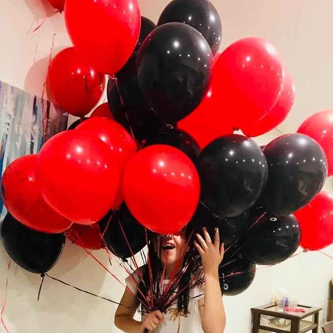 Red Black Balloons Garland Arch Kit, Anniversary, BBQ Casino, New Year Party - Image 4